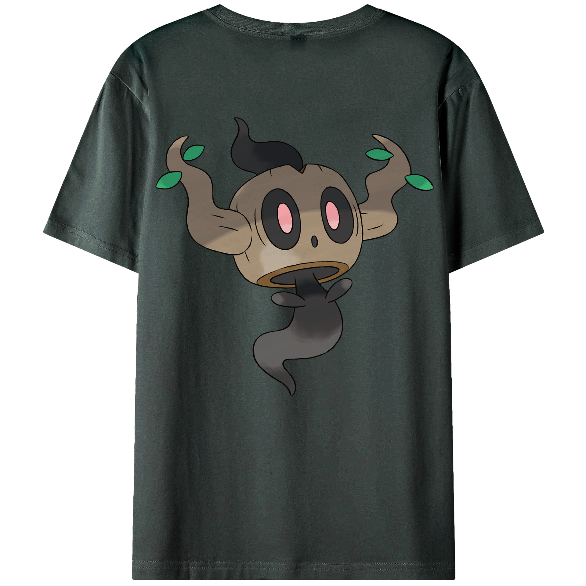 （画像用） ポケットモンスター Pokémon 綿100％ メンズ半袖Tシャツ（バックプリント） 通気性